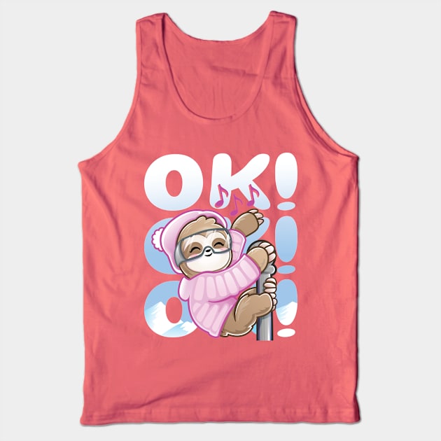 Ski Rave Sloth Kid Baby Dance Ok Tank Top by PnJ